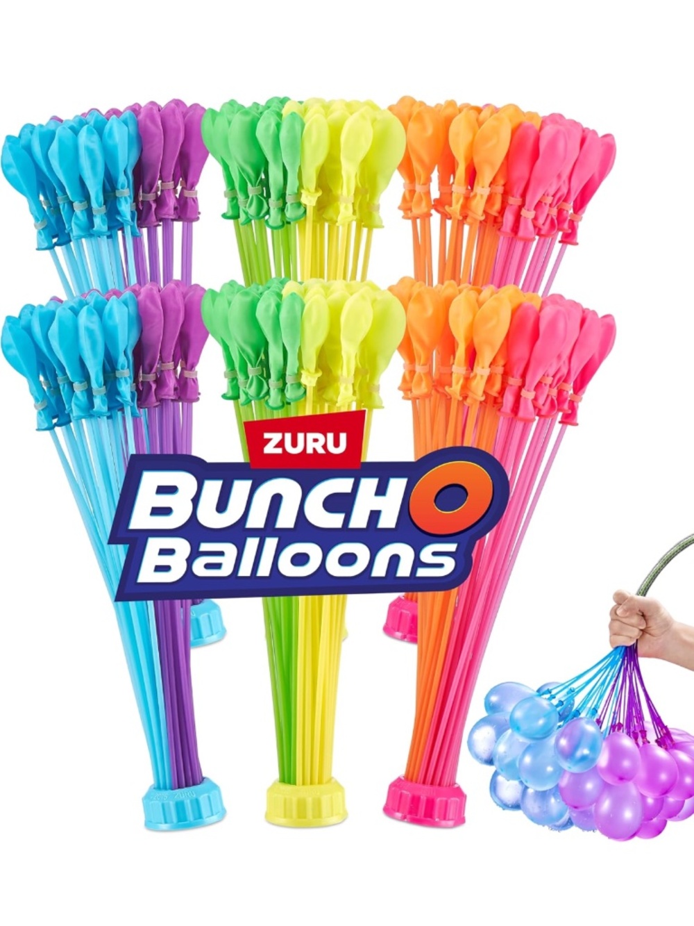 ZURU Bunch O Balloons 200+ Rapid-Fill Self-Sealing Water Balloons (6 Pack)